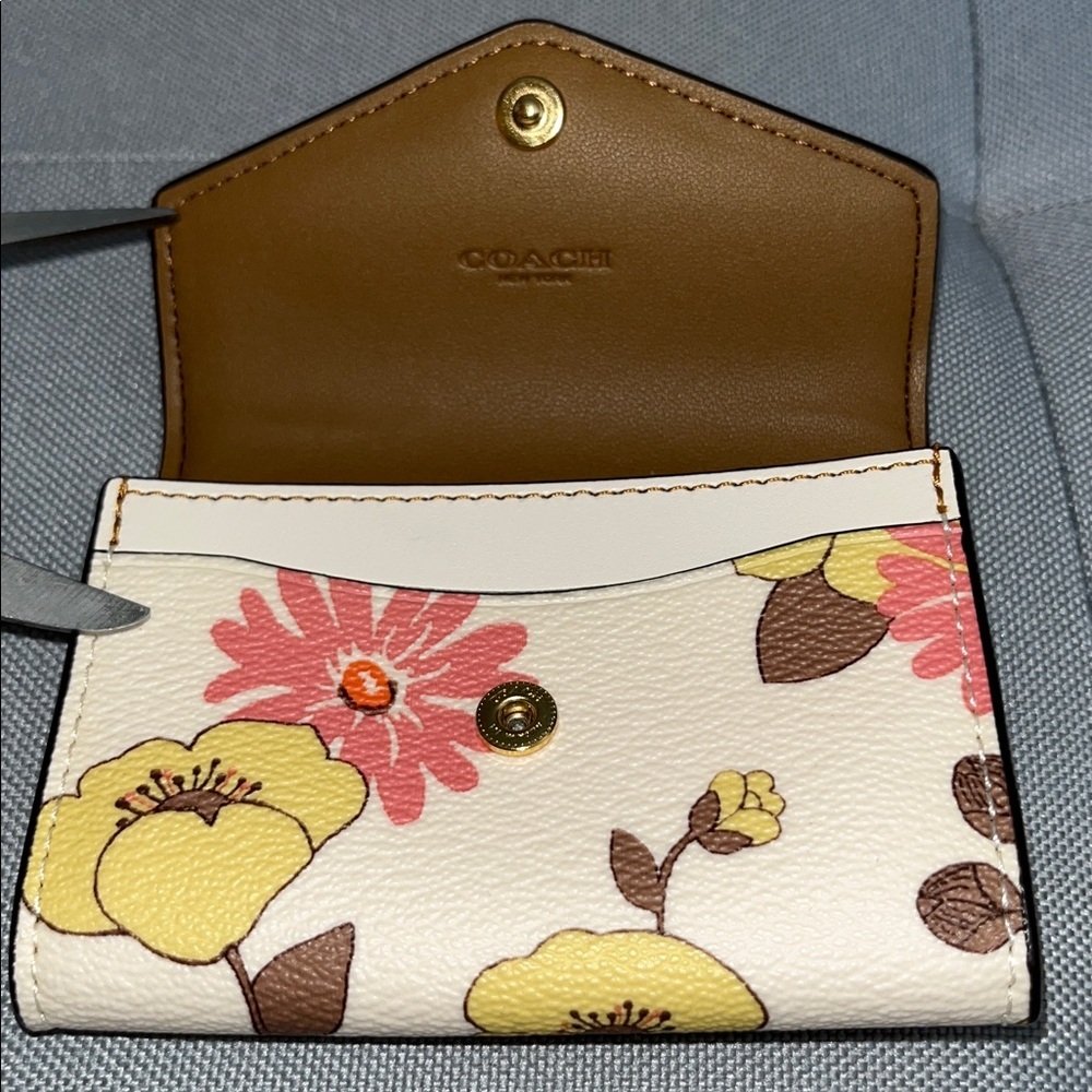 Coach Floral Flap Card Case - Picture 5 of 9